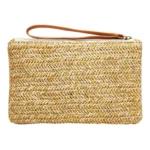 Ladies Straw Clutch Coin Purse Summer Beach Bag