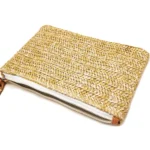 Ladies Straw Clutch Coin Purse Summer Beach Bag - Image 3
