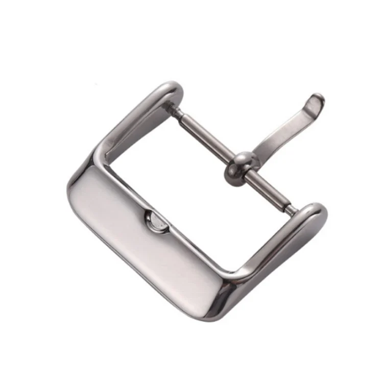 TBD0602304401_B2.webp 5pcs IP Plated Stainless Steel Pin Buckle Watch Accessories, Color: Silver 12mm - Image 3