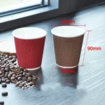 Disposable Thickened Anti-scalding Corrugated Coffee Cup - Image 3