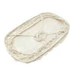 White Cotton Baby Garden Hanging Hammock Baby Cribs Cotton Woven Rope Swing Patio Chair Seat Bedding Baby Care 90*87*57cm - Image 5