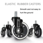 Furniture PU Universal Plug Caster Office Chair Mute Wheel, Size: 3 Inch - Image 6