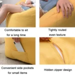 Cotton Lazy Sofa Removable And Washable Cloth Cover - Image 3