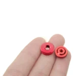 Knurled Aluminum Alloy Single Layer Hand Tight Nut Thin Small Step Nut - Image 2