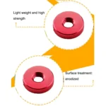 Knurled Aluminum Alloy Single Layer Hand Tight Nut Thin Small Step Nut - Image 5