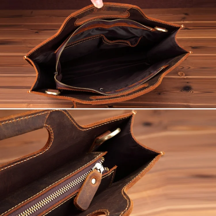 TBD0602317801_B3.webp Leather Vintage Shoulder Bag Crossbody Portable Business Briefcase - Image 4
