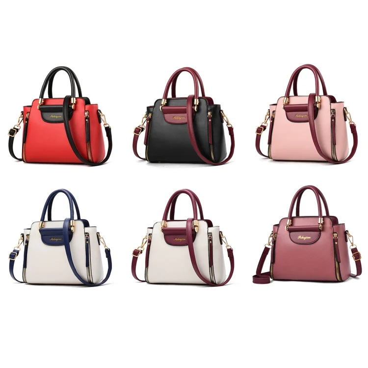 TBD0602318701_B1.webp TFZ 572 PU Material Contrast Color Ladies Handbag - Image 2