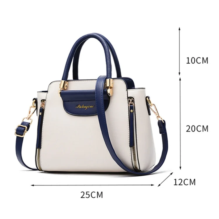 TBD0602318701_B2.webp TFZ 572 PU Material Contrast Color Ladies Handbag - Image 3
