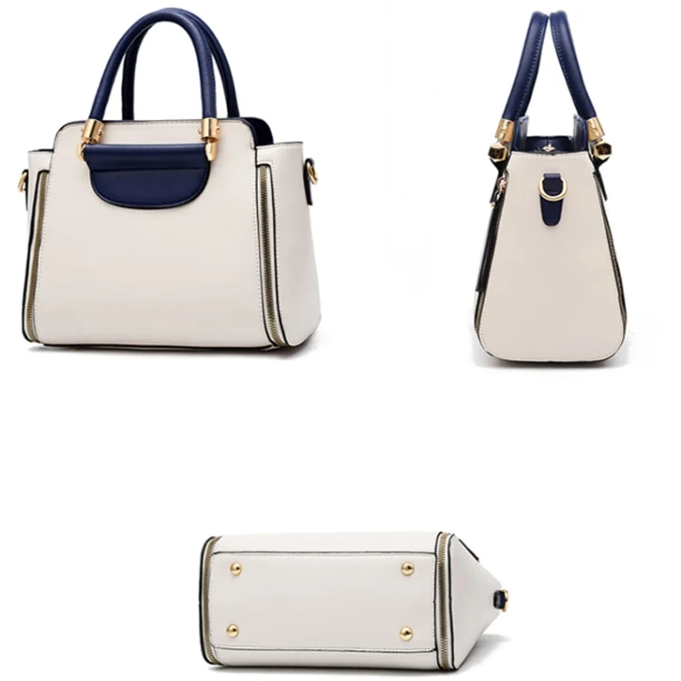 TBD0602318701_B3.webp TFZ 572 PU Material Contrast Color Ladies Handbag - Image 4