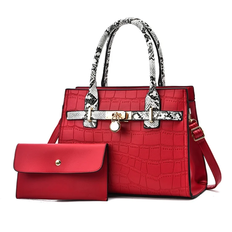 2613 2 In 1 Large Capacity Stone Pattern Bags
