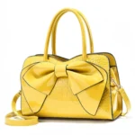 8111 Bow Bright Leather Ladies Handbag