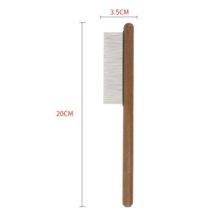 TBD0602325001B_1.webp Cat Dog Solid Wood Comb For Removing Floating Hair Pet Cleaning Grooming Flea Comb - Image 7