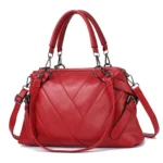 TFZ 250 Geometric Colorblock Soft Leather Handbag