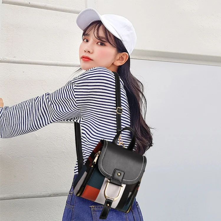 TBD0602325701_B6.webp TFZ 959 PU Soft Leather Ladies Backpack - Image 7