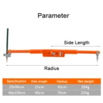 MYTEC Woodworking Decoration Drawing Metal Compass, Size: - Image 3