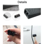 5m U-shaped Non-stick Car Rubber Seal Bumper - Image 4