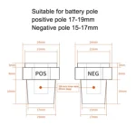3 Pairs Car Battery Pile Header Circular Column Battery Maintenance Modification Accessories - Image 3