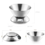 5kg/1g High Precision Kitchen Scale Roasting Electronic Scale Coffee Scale with Alarm Timer - Image 3