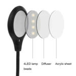 GQ011001 Double-pole 8LED Lamp Bead Music Stand Light - Image 5