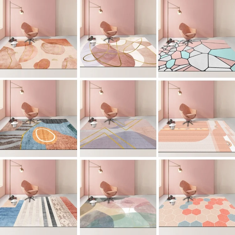 TBD0602339305A_1.webp Modern Abstract Geometric Living Room Rug Coffee Table Cushion - Image 5