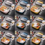 304 Stainless Steel Double-Layer Large-Capacity Portable Lunch Box - Image 2