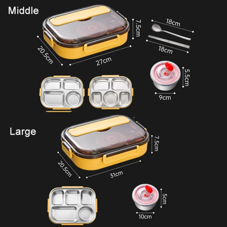 TBD0602354901_B2.webp 304 Stainless Steel Double-Layer Large-Capacity Portable Lunch Box - Image 3