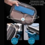 304 Stainless Steel Double-Layer Large-Capacity Portable Lunch Box - Image 5