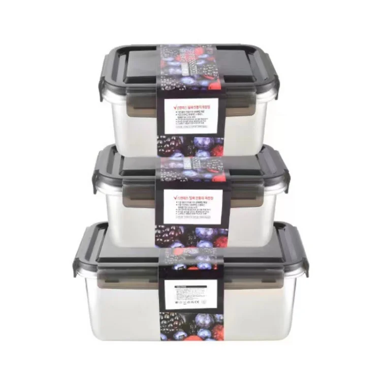 Refrigerator Refrigerated Storage Stainless Steel Airtight Crisper, Capacity: