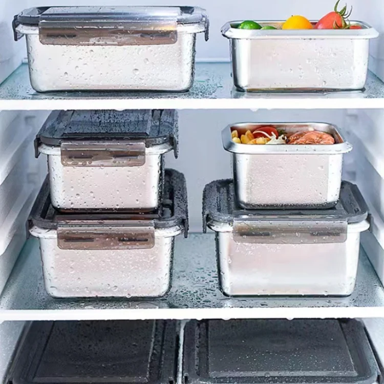 TBD0602355609_B5.webp Refrigerator Refrigerated Storage Stainless Steel Airtight Crisper, Capacity: - Image 6