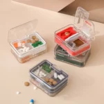 Imakara Mini Square Portable Sealed Medicine Cutter Dispenser Box - Image 2