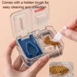 Imakara Mini Square Portable Sealed Medicine Cutter Dispenser Box - Image 5