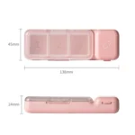 TR017 Portable Medicine Cutter Portable Mini 7 Days Sealed Separate Medicine Box - Image 3