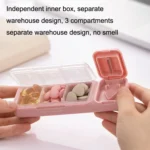 TR017 Portable Medicine Cutter Portable Mini 7 Days Sealed Separate Medicine Box - Image 4
