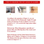 Glasses Measuring Angle Ruler Inclination Plate Protractor - Image 6