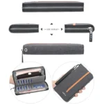 Baellerry Canvas Wallet Long Zipper Wallet Vintage Casual Multi-Card Clutch For Men - Image 4