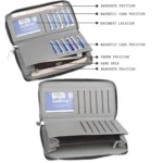 Baellerry Canvas Wallet Long Zipper Wallet Vintage Casual Multi-Card Clutch For Men - Image 5