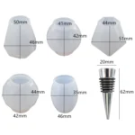 DIY Crystal Epoxy Resin Red Wine Stopper Silicone Mold,Style: - Image 2