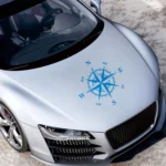 D-336 Car Compass Graphic Sticker Hood Car Body Universal Sticker - Image 3