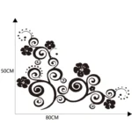 D-908 Summer Flower Totem PVC Car Hood Sticker - Image 2
