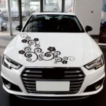 D-908 Summer Flower Totem PVC Car Hood Sticker - Image 4