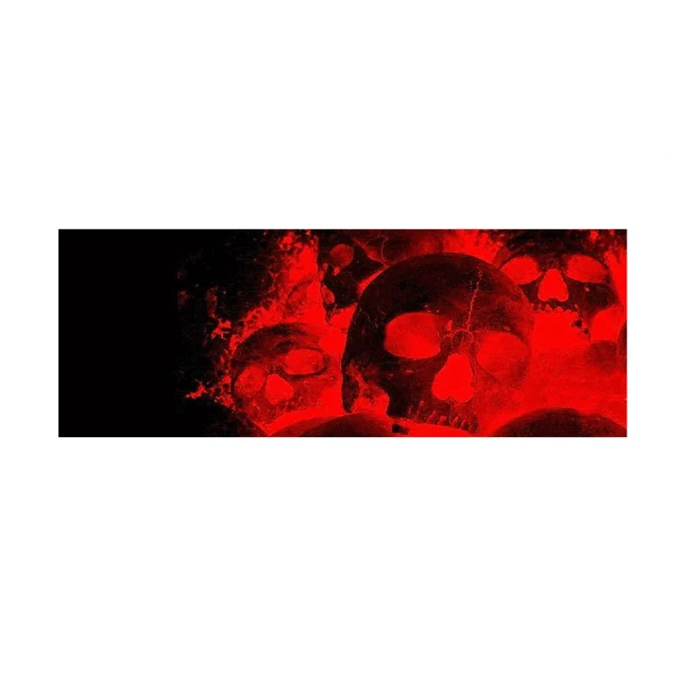 TBD0602379001_B1.webp D-954 Flame Skeleton Rear Window Pattern Sticker Truck SUV Behind Wind Glass Stickers - Image 2