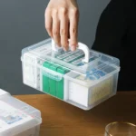 Portable Medicine Box Home Medicine Plastic Storage Box, Style: - Image 5