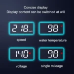 Wireless Car OBD Speed Water Temperature Raising Instrument Panel HD Projector - Image 5