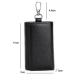 TP-9090K Genuine Leather Multifunctional Tri-Fold Key Coin Purse - Image 3