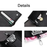 TP-9090K Genuine Leather Multifunctional Tri-Fold Key Coin Purse - Image 4