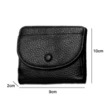 TP-195 Genuine Leather Natural Tumbled Buckle Coin Purse - Image 3