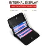 TP-195 Genuine Leather Natural Tumbled Buckle Coin Purse - Image 4