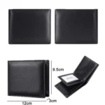 TP-215 Leather RFID Anti-theft Tri-fold Short Wallet - Image 3