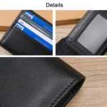 TP-215 Leather RFID Anti-theft Tri-fold Short Wallet - Image 4