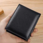 TP-215 Leather RFID Anti-theft Tri-fold Short Wallet - Image 6
